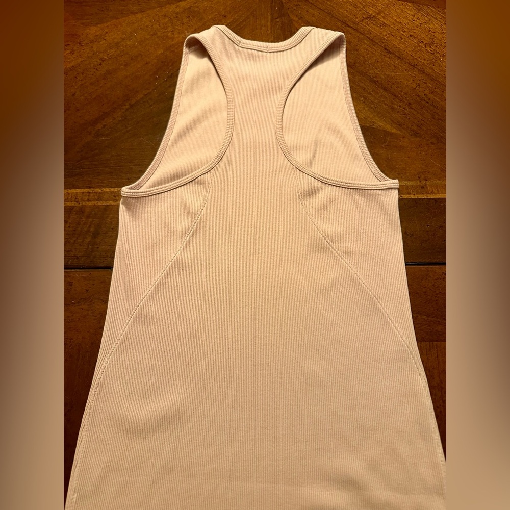 rag & bone Pale Pink Ribbed Tank Maxi Dress Small - Picture 2 of 9